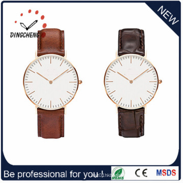2015 Top Sale Alloy Watch with Leather Strap (DC-1408)